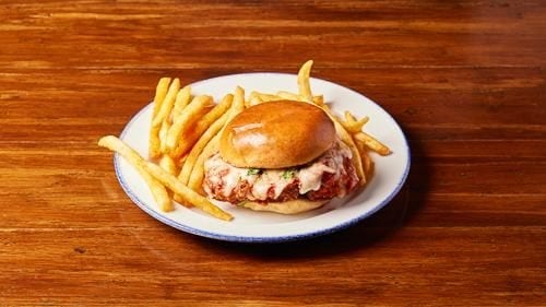 Parmesan Chicken Sandwich.